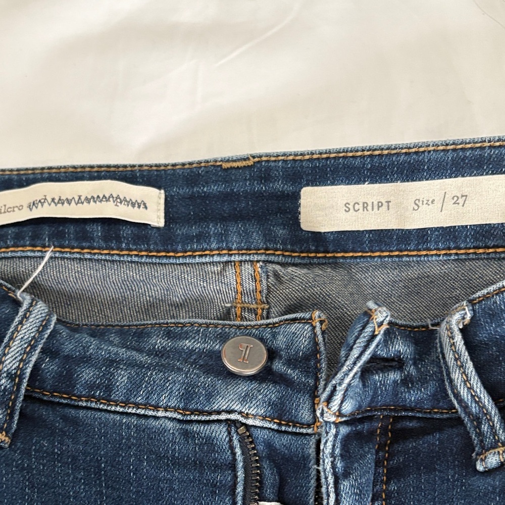 Pilcro High Rise Blue Jeans